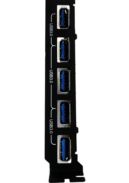 Pcı-E'den Type-C'ye (2), Type-A (5) USB 3.0 5 Portlu Pcı Express Genişletme Kartı, Pcıe Hızlı Şarj Kartı (Yurt Dışından)