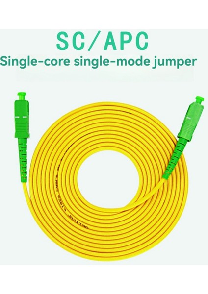 Sc'den Fiber Optik Yama Bağlantı Kablosu 3.0mm Kablo Tek Modlu Simpleks Pvc G652D Sm 1310/1550NM Ftth 2m (Yurt Dışından)