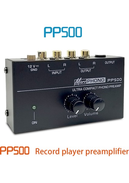 PP500 Plak Çalar Ön Amfi Vinil Pikap Amfi Ses Kontrolü Us Plug (Yurt Dışından)