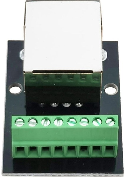 4 Adet RJ45 Ethernet Dişi Soket Konnektörü Breakout Kartı, 2.54MM Kart Korumalı Ağ Adaptörü Terminali (Yurt Dışından)