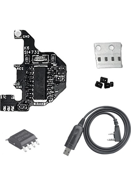 SI4732 Kısa Dalga Radyo Modülü + 2m Çip + Uvk5/uvk6 Dıy Modifikasyon Modülü Için USB Programlama Kablosu (Yurt Dışından)
