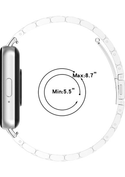 Galaxy Fit3 Paslanmaz Çelik Bant Bileklik Bileklik Yedek Aksesuarları B Siyah Için Metal Kayış (Yurt Dışından) fırsatları
