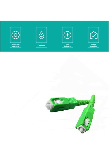 Sc'den Fiber Optik Yama Bağlantı Kablosu 3.0mm Kablo Tek Modlu Simpleks Pvc G652D Sm 1310/1550NM Ftth 2m (Yurt Dışından)