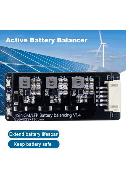 4s Aktif Dengeleyici Kartı 1.2A Lifepo4 Li-Ion Lityum Pil Enerji Transfer Eşitleme Modülü Endüktif Sürüm (Yurt Dışından)