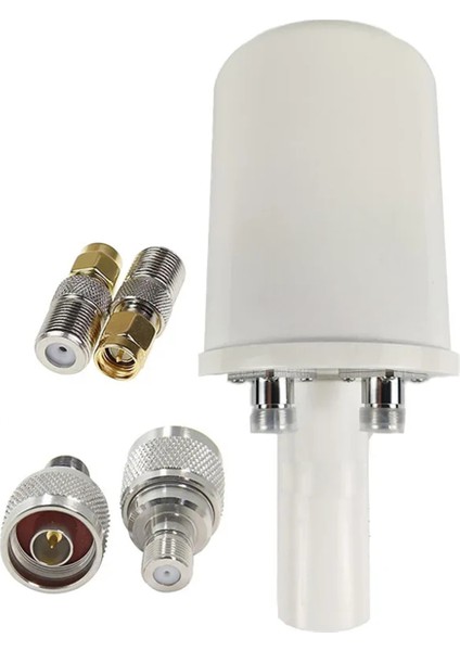Mesh Çift Polarizasyon 5g Anten Besleme Boynuzu 1700-4200MHZ Wifi 3g 4g Parabolik Çanak Yansıtıcı 2x 32DBI Sadece (Yurt Dışından)