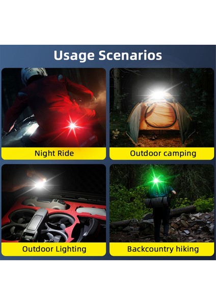 Avata 2 Drone LED Bisiklet Uçak Gece Uçan Lamba Flaş Mini Yanıp Sönen Uyarı Sinyali Için Işık Strobe (Yurt Dışından)