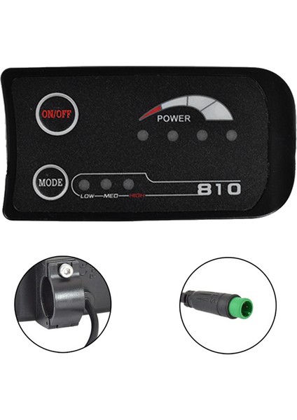 5pın S810 E-Bisiklet Ölçer LED Ekran 48V Elektrikli Bisiklet Bisikleti Için (Yurt Dışından) modelleri