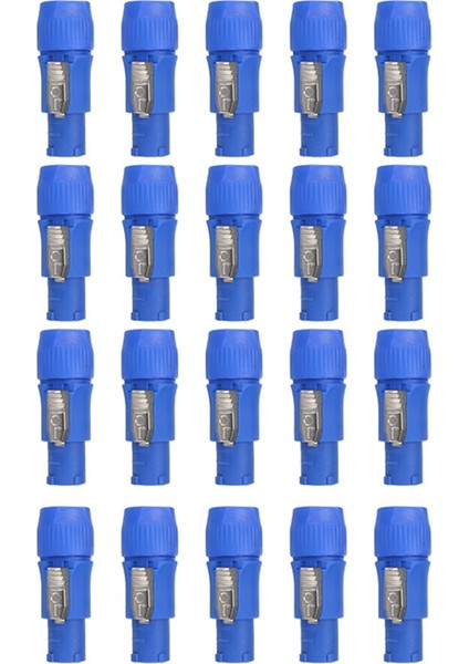 20 Adet 3 Pın Ac Powercon Konnektör Erkek Fiş NAC3FCA NAC3FCB Kablo 20A 250V Güç Adaptörü Sahne Işığı Için (A) (Yurt Dışından)