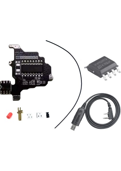 K5/k6 SI4732 Modifikasyon Modülü + 2m Genişleme Çipi + USB Programlama Kablosu Kısa Dalga Çift Anten Çözümü (Yurt Dışından)