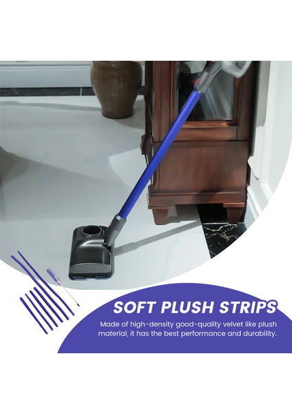 7 Adet Yumuşak Peluş Şeritler V6 V7 V8 V10 V11 Elektrikli Süpürge Silindiri Tornavida Yedek Parçası ile (Yurt Dışından)