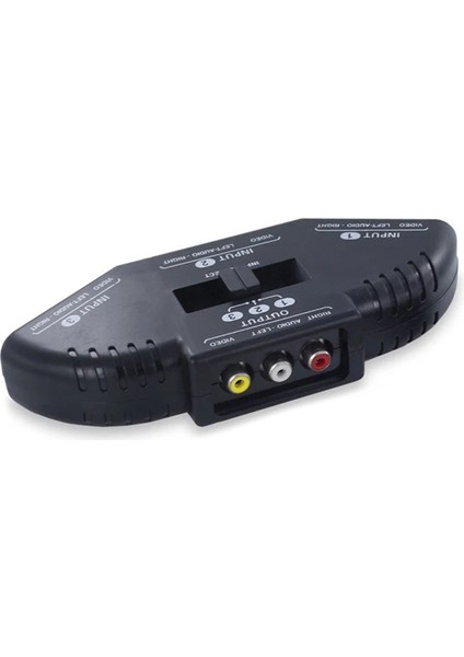 3 Yollu Ses Video Av Anahtar Seçici Kutu Ayırıcı Kablolu Tv X-Box DVD Oynatıcı Cihazları Için (Yurt Dışından)