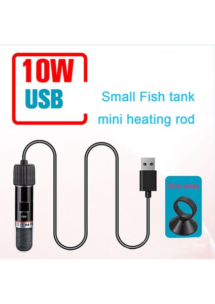 USB Mini Akvaryum Isıtma Çubuğu Balık Tankı Için 26°c Sabit Sıcaklık Isıtıcı Dalgıç Termostat 10W (Yurt Dışından)