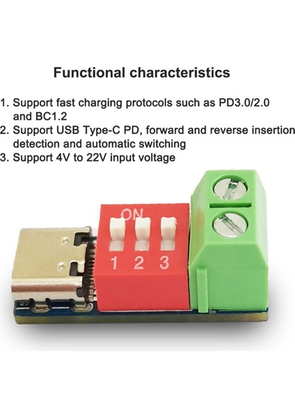 1 Adet Tip-C Pd Qc Tetik 5V-20V Dc Ayarlanabilir Voltaj Güç Modülü Kadran Ayarı Hızlı Şarj Aldatmacası (Yurt Dışından) indirimleri