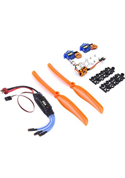 2212 1400KV Fırçasız MOTOR+30A ESC+SG90 SERVOLAR+8060 Pervane Fpv Rc Uçak Uçak Için (Yurt Dışından)