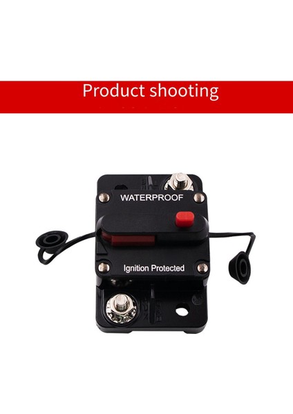 80A Amp Devre Kesici Sigorta Sıfırlama 12-24V Dc Araba Tekne Otomatik Su Geçirmez Kutu Sigortalar (Yurt Dışından)