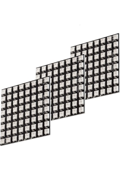 3 x U 64 LED Matris Panel Cjmcu-8x8 Modülü ile Uyumludur ve (Yurt Dışından)