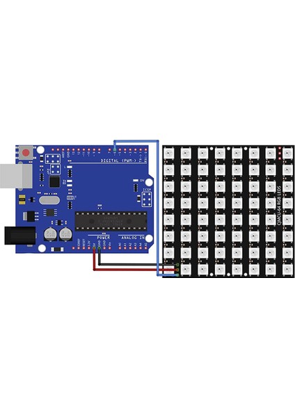 3 x U 64 LED Matris Panel Cjmcu-8x8 Modülü ile Uyumludur ve (Yurt Dışından)