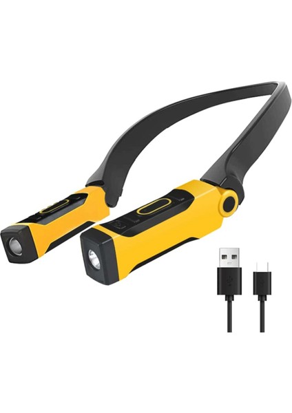 Şarj Edilebilir USB Okuma Lambası Boyun Kitap Işığı, 2 Parlaklık Seviyesi, Okuma, Kamp, Onarım Için Bükülebilir Kollar (Yurt Dışından)