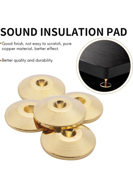 8 Adet Evrensel Bakır Hoparlör Sivri Pedleri Şok Tabanı Ped Stand Ayakları Koni Matları Zemin 25 x 4mm (Yurt Dışından) indirimleri