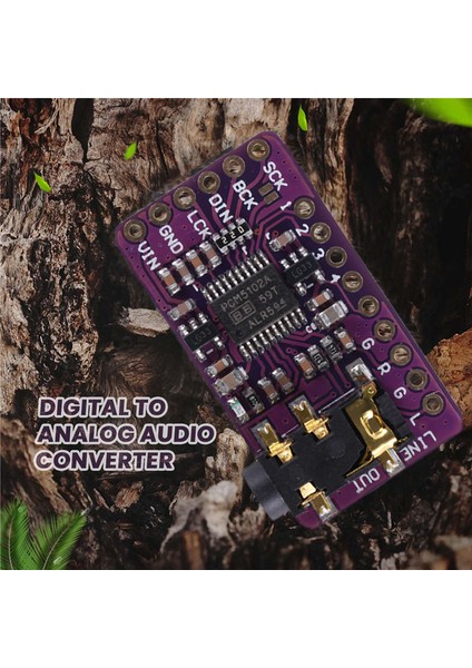 PCM5102 I2S Iıs Dijital Ses Kod Çözücü Modülü Stereo Dijital-Analog Dönüştürücü Ses Için (Yurt Dışından)