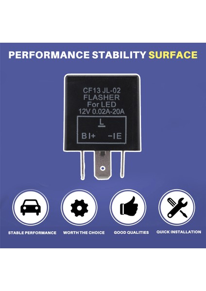 Araba 3-Pin -13 LED 12V Flaşör Rölesi Dönüş Sinyali Sinyal Lambası Için Düzeltme (Yurt Dışından)