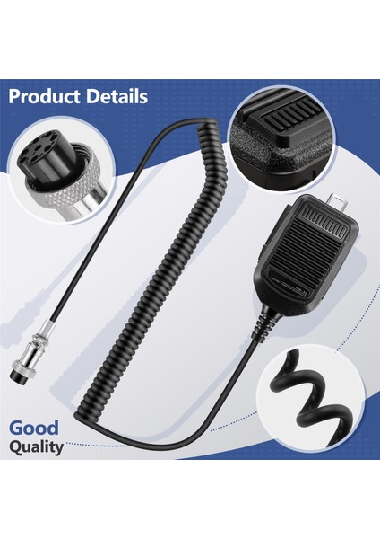 Hm-36 El Hoparlör Mikrofonu Icom Radyo Için IC-718 Ic-78 IC-765 IC-761 IC-7200 IC-7600 (Yurt Dışından)