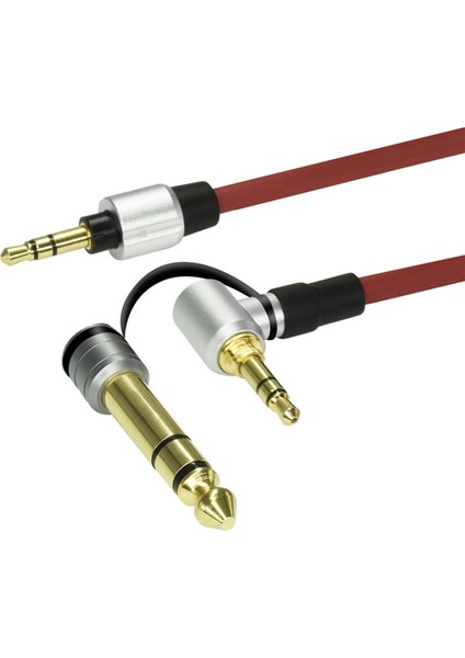 3.5mm Ses Uzatma Kablosu Erkek Veya 6.5mm Jak Cihazı Kırmızı (Yurt Dışından)