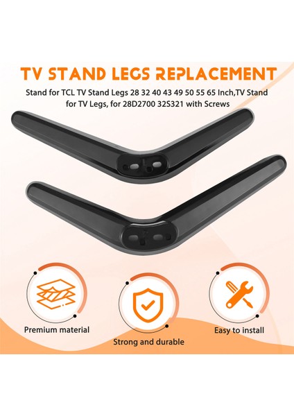 Tv Ayakları Için Stand 28 32 40 43 49 50 55 65 Inç, Tv Ayakları, 28D2700 32S321 Vidalarla (Yurt Dışından)