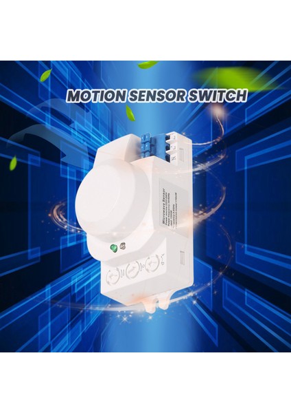 5.8ghz Hf Sistem LED Mikrodalga 360 Derece Hareket Sensörü Işık Anahtarı Vücut Dedektörü (Yurt Dışından)
