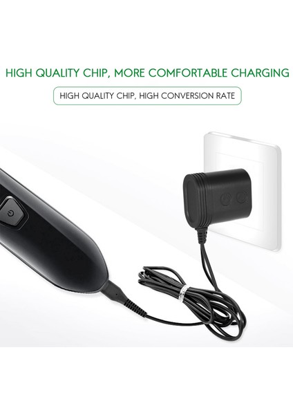 15V HQ8505 QP6520 QP6510 Tıraş Makinesi Şarj Cihazı Güç Kaynağı Adaptörü Kablosu Ab Fişi (Yurt Dışından)