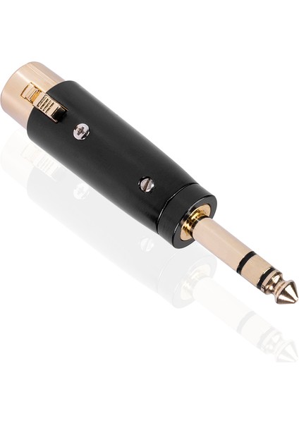 Dişi Xlr'den 6.35MM Stereo Erkek Adaptörüne, Xlr Jak Dönüştürücü Ses Konnektörü - 1 Adet (Yurt Dışından)
