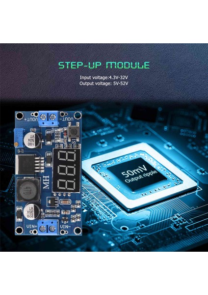 Dc-Dc Step-Up Dönüştürücü Modülü 4A Güç Kaynağı Voltajı Ayarlanabilir XL6009E1 (Yurt Dışından)