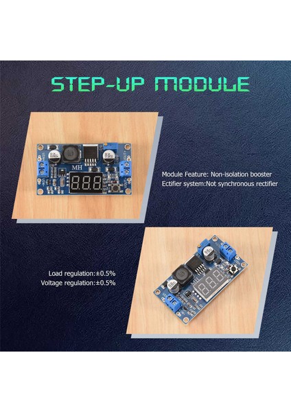 Dc-Dc Step-Up Dönüştürücü Modülü 4A Güç Kaynağı Voltajı Ayarlanabilir XL6009E1 (Yurt Dışından)