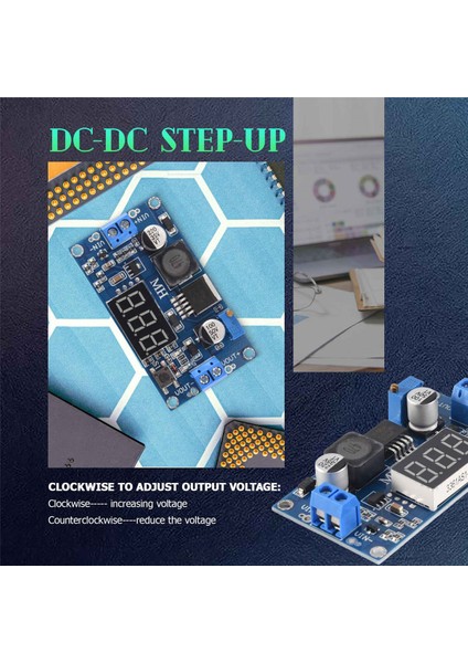 Dc-Dc Step-Up Dönüştürücü Modülü 4A Güç Kaynağı Voltajı Ayarlanabilir XL6009E1 (Yurt Dışından)