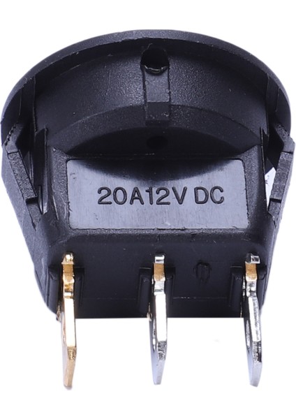 20 Adet 12V 20A Amper Açık/kapalı/3 Pozisyon Terminal Yuvarlak Salıncaklı LED Geçiş Anahtarı Mavi ve Kırmızı (Yurt Dışından)