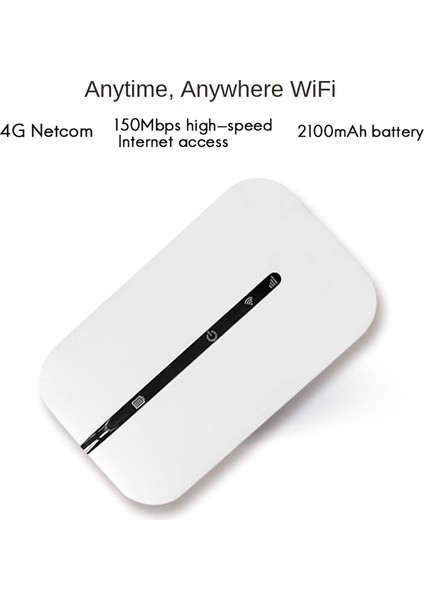 4g Taşınabilir Cep Wifi Yönlendirici 150MBPS Modem Araba Mobil Wifi Kablosuz Erişim Noktası Yuvalı (Yurt Dışından)