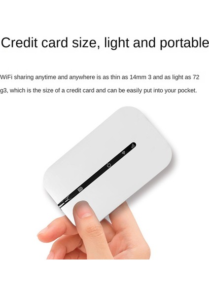 4g Taşınabilir Cep Wifi Yönlendirici 150MBPS Modem Araba Mobil Wifi Kablosuz Erişim Noktası Yuvalı (Yurt Dışından)