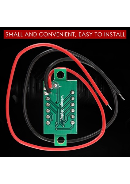 Mini Dijital Voltmetre LED Voltaj Gösterge Panel Metre 3.3-30V Yeşil (Yurt Dışından)