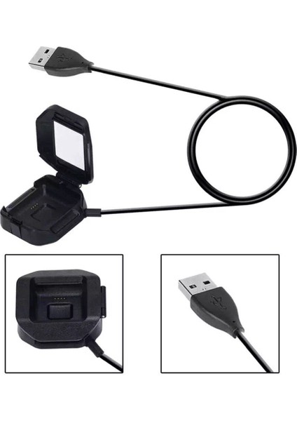 Fit-Bit Blaze Şarj Cihazı, Yedek USB Şarj Kablosu Kordon Yuvası ile Uyumludur (Yurt Dışından)