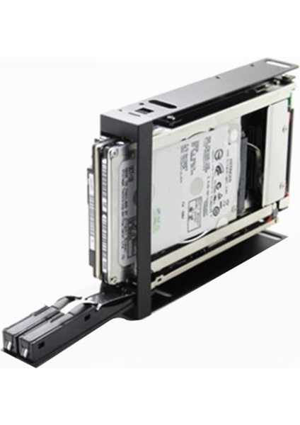 2,5 Inç Disket Sürücü Tepsisi 2-Bay Sata Hdd/ssd Sabit Muhafaza Çıkarma Kutusu (Yurt Dışından)