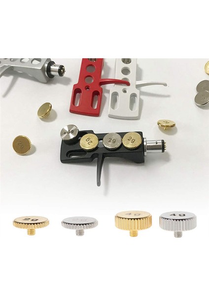 Headshell 4g Kabuk Ağırlık Pikap Metal Elektrikli Enstrüman Parçaları SL1200 SL1210 Mk2 3 5 M5G Stylus Dj, Gümüş (Yurt Dışından) fırsatları
