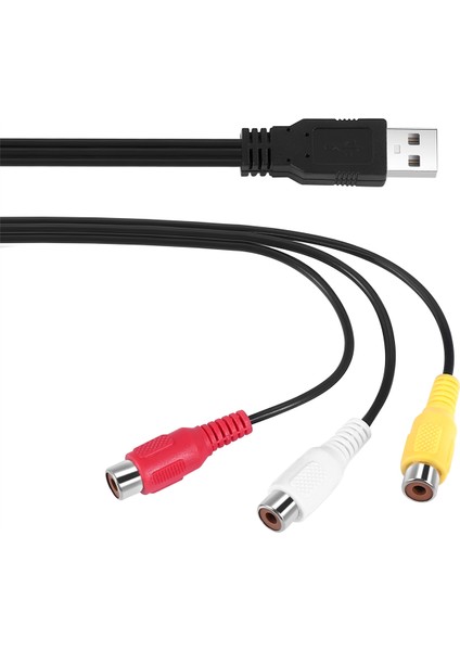 Usb'den 3rca Kablo Dişi 3 Rgb Video Av Kompozit Adaptör Dönüştürücü Kablo Bağlantı Ucu Tv Pc Dvr Için (Yurt Dışından)