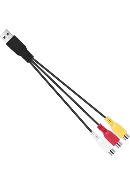 Usb'den 3rca Kablo Dişi 3 Rgb Video Av Kompozit Adaptör Dönüştürücü Kablo Bağlantı Ucu Tv Pc Dvr Için (Yurt Dışından)
