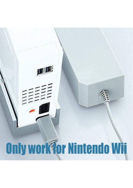 Ac Güç Adaptörü + Wii2 - Uyumlu Adaptör + Kablolu Hareket Sensörü Çubuğu + Abd Fişi Için Kompozit Ses Video Kablo Seti (Yurt Dışından)