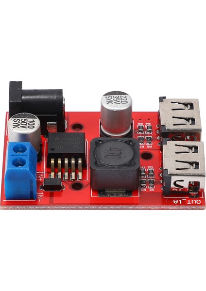 LM2596S Çift USB Dc-Dc 9V 12V 24V 36V Ila 5V 3A Buck Dönüştürücü Kartı Araba Şarj Cihazı Güneş Enerjisi Kaynağı Modülü (Yurt Dışından)
