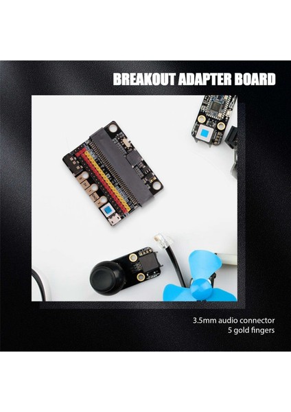 Bbc Kids's Python Grafik Programlama Için Buzzer'lı Micro-Bit Genişletme Kartı Iobıt V2.0 Breakout Adaptör Kalkanı (Yurt Dışından)