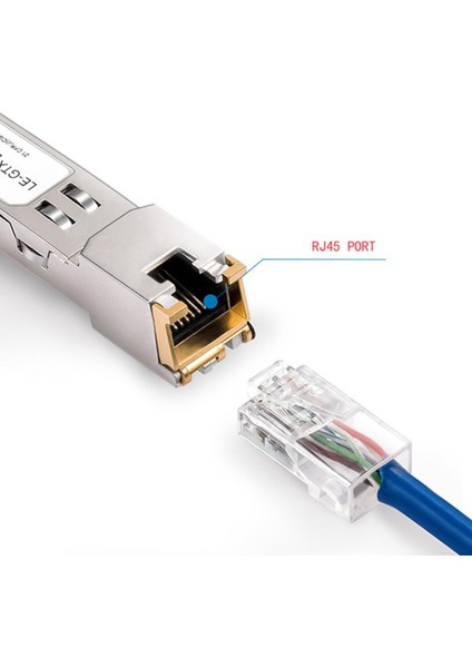 Sfp Modülü RJ45 Anahtarı Gbic 10/100/1000 Konnektör Bakır Gigabit Ethernet Portu 1 Adet (Yurt Dışından)