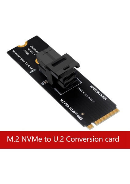M.2 Nvme - U2 Adaptör Kartı Ngff Mkey Pciex4 SFF8643 SFF8639 Genişletilmiş Yükseltici Destek Protokolü (Yurt Dışından)