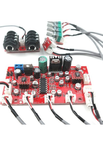 Dc 12V 24V PT2399 Dijital Mikrofon Ses Amplifikatör Kartı Karaoke Plak Reverb Ön Amplifikatör Reverberatör OP275 Op Amp (Yurt Dışından)