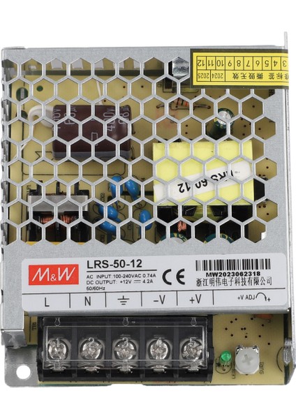 Anahtarlama Güç Kaynağı, -50-12 50W 4.2A Trafo (Yurt Dışından)